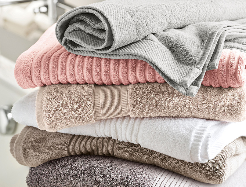 A stack of plain towels